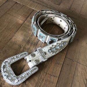 Cowgirl West western bling rhinestone belt large